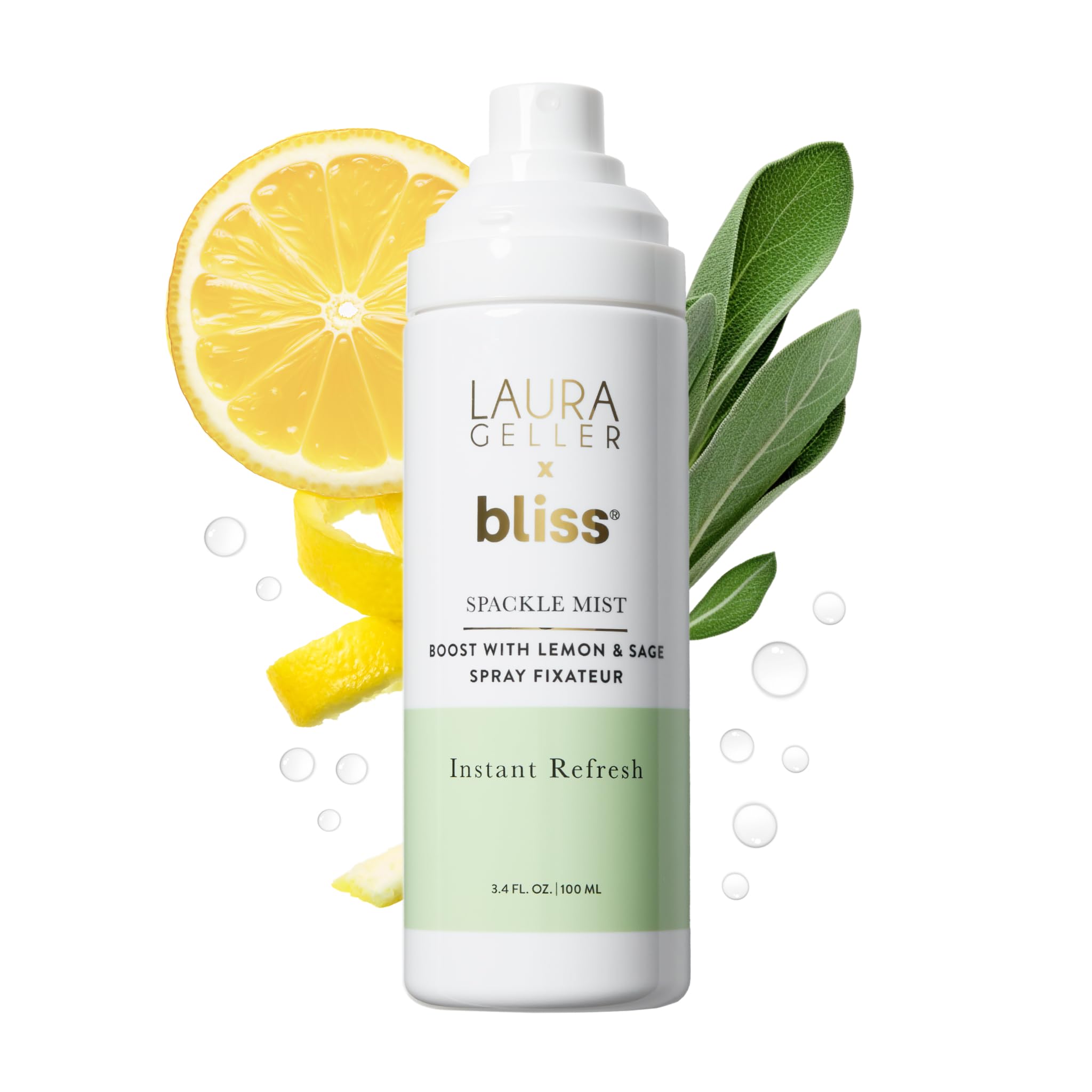 LAURA GELLER NEW YORK Spackle Mist Boost Setting Spray with Electrolytes - Long-Lasting Makeup Spray with Blue Light Protection - Dewy Skin Makeup Setting Spray