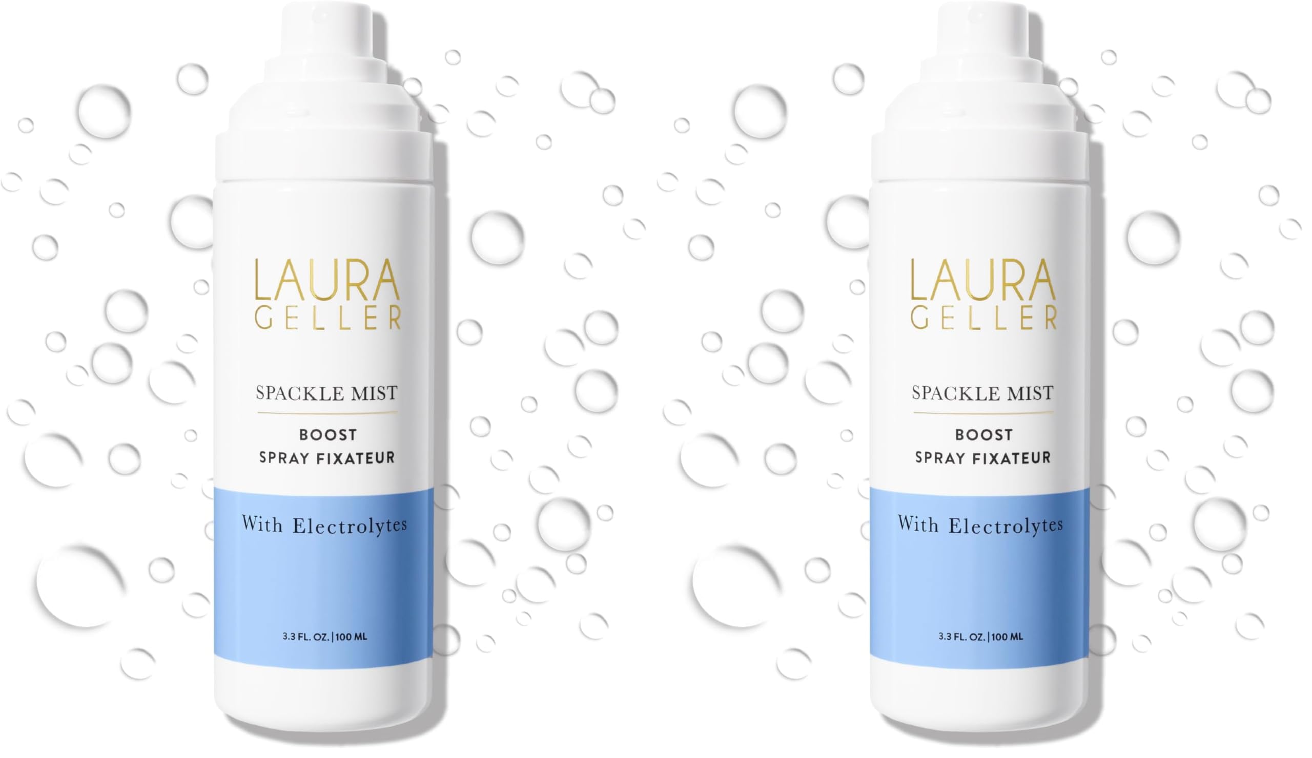 LAURA GELLER NEW YORK Spackle Mist Boost Setting Spray with Electrolytes - Long-Lasting Makeup Spray with Blue Light Protection - Dewy Skin Makeup Setting Spray
