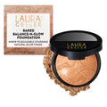 LAURA GELLER NEW YORK Baked Balance-n-Glow Illuminating Powder Foundation – Fair – Handmade in Italy – Pearl-Infused Satin Finish – Vitamin C Brightening – Buildable Sheer Coverage – For Mature Skin
