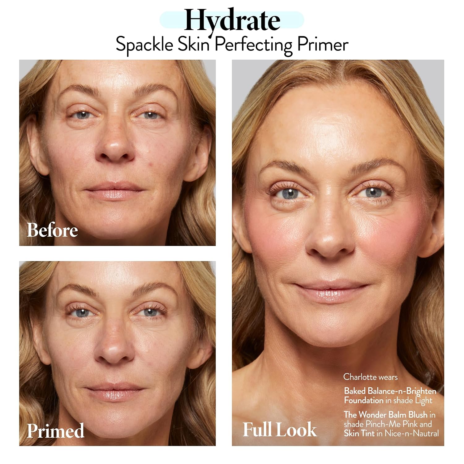 LAURA GELLER NEW YORK Spackle Primer - Hydrate - Super-Size 2 Fl Oz - Hyaluronic Acid Makeup Primer for Mature Skin